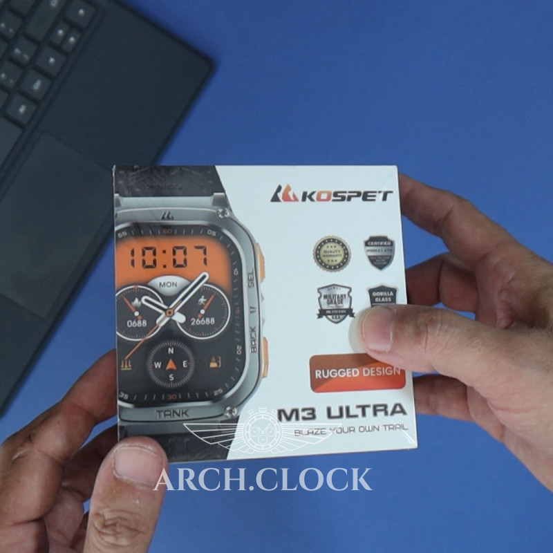 Годинник Kospet Tank M3 ULTRA Black + Compass GPS, фото 39