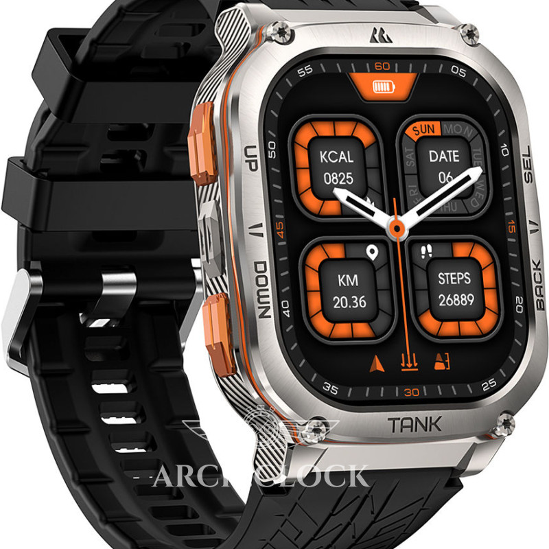 Годинник Kospet Tank M3 ULTRA Black + Compass GPS, фото 8