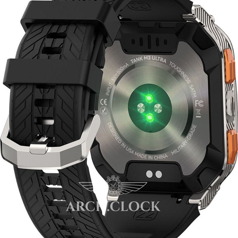 Годинник Kospet Tank M3 ULTRA Black + Compass GPS, фото 12