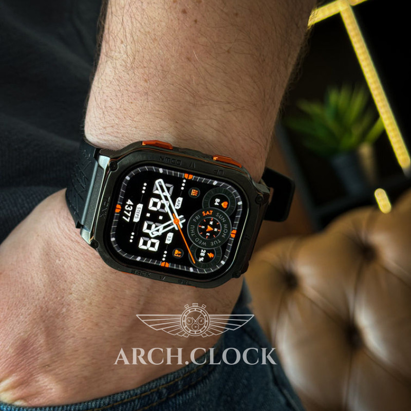 Годинник Kospet Tank M3 ULTRA Black + Compass GPS, фото 3