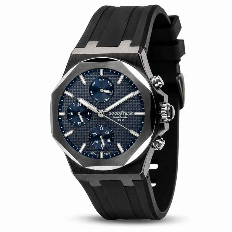 Годинник Goodyear Chrono Apex Noir Silver-Black, фото 1