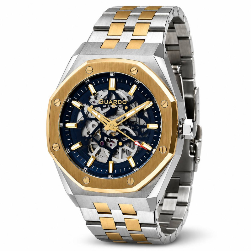 Годинник GUARDO Royal Octane Skeleton Gold, фото 1