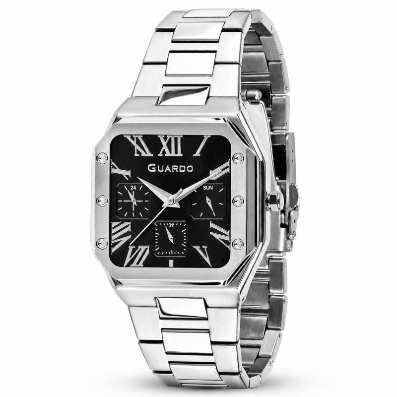 Годинник GUARDO Noir Regent Steel, фото 1