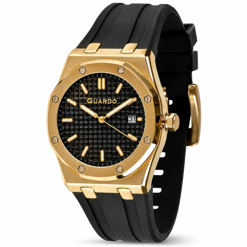 Годинник GUARDO Axiom Noir Sport Gold, фото 1