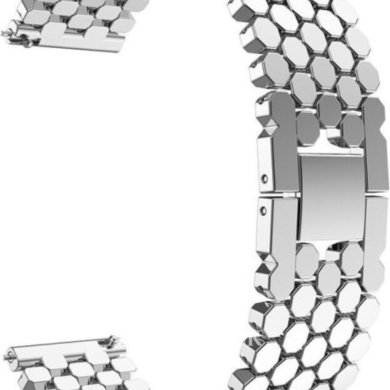 Ремінець металевий Honey Silver 22 мм, фото 3