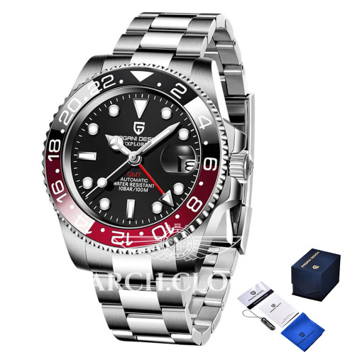 Pagani Design PD-1662 Silver-Black-Red