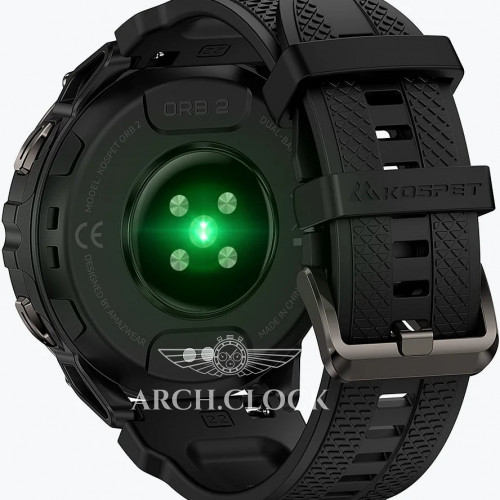 Смарт-годинник KOSPET ORB 2 — захищений AMOLED-годинник із GPS, ліхтариком та рацією