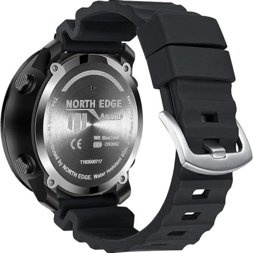 Ремінець каучуковий North Edge Black розмір 24