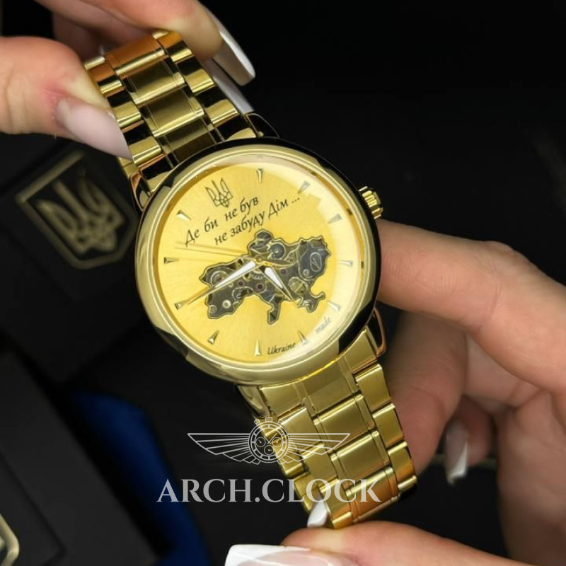 Годинник Patriot MyDimUA 3d GOLD, фото 4