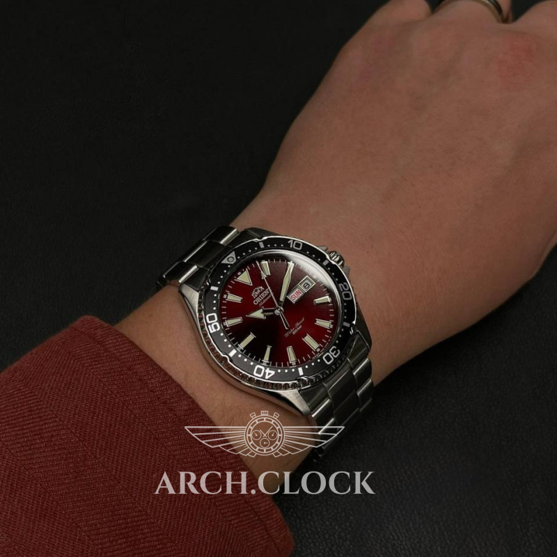 Годинник Orient RA-AA0003R19B RED KAMASU Automatic Diver Sapphire, фото 14