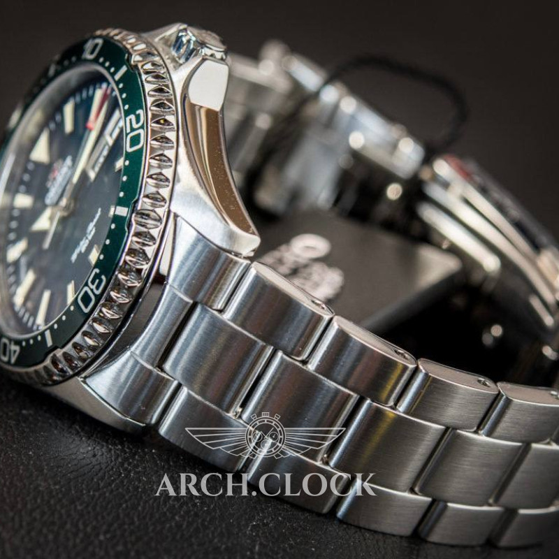 Годинник Orient RA-AA0004E19B Green KAMASU Automatic Diver Sapphire, фото 10