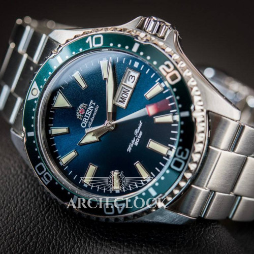 Orient RA-AA0004E19B Green KAMASU Automatic Diver Sapphire