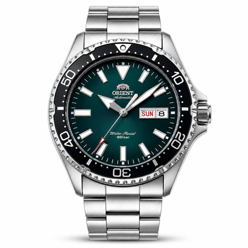 Годинник Orient RA-AA0004E19B Green KAMASU Automatic Diver Sapphire, фото 1