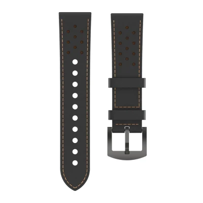 KOSPET 22mm Premium Archlan Leather Strap Grey