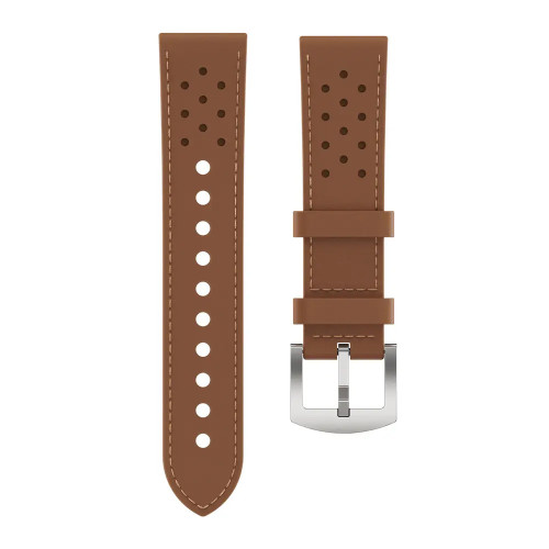 KOSPET 22mm Premium Archlan Leather Strap Brown