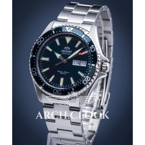 Orient RA-AA0004E19B Green KAMASU Automatic Diver Sapphire