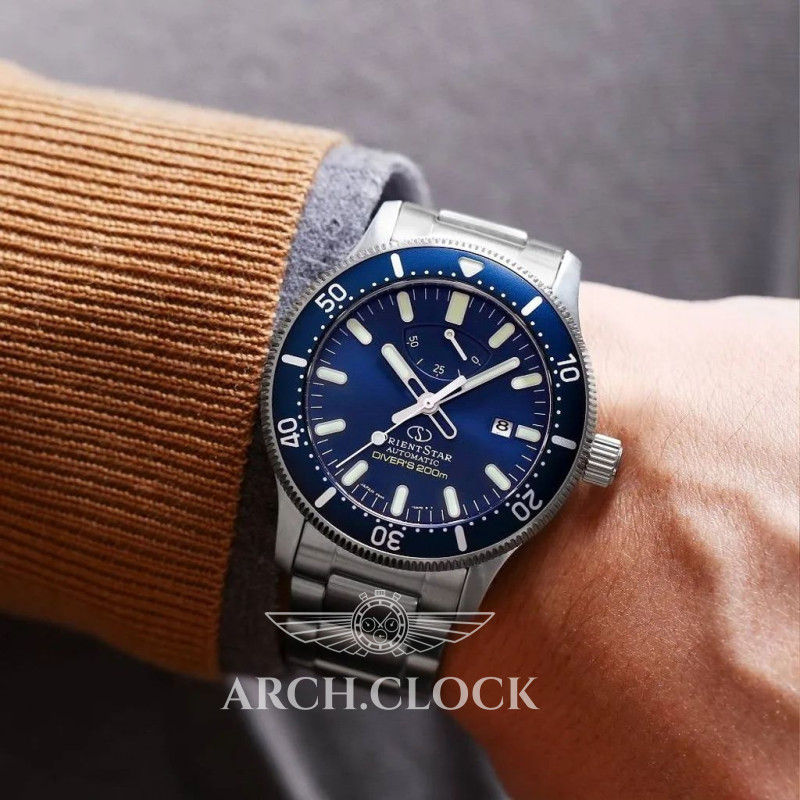 Годинник Orient Star Blue Dial RE-AU0302L00B Diver 200M Automatic, фото 13