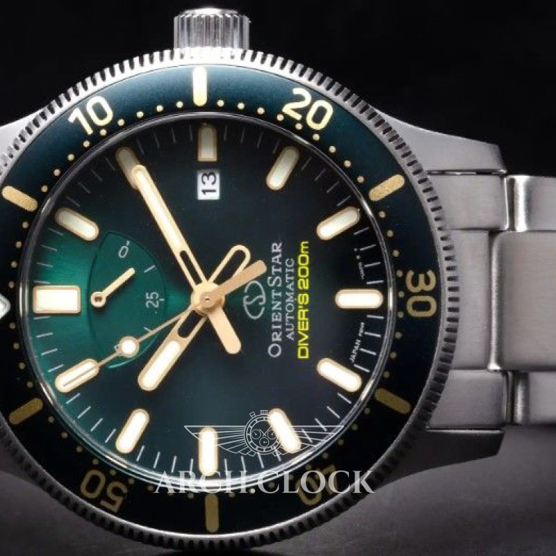 Годинник Orient Star Green Dial RE-AU0307E00B Diver 200M Automatic, фото 9