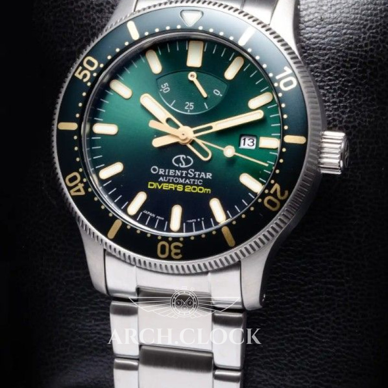 Годинник Orient Star Green Dial RE-AU0307E00B Diver 200M Automatic, фото 16