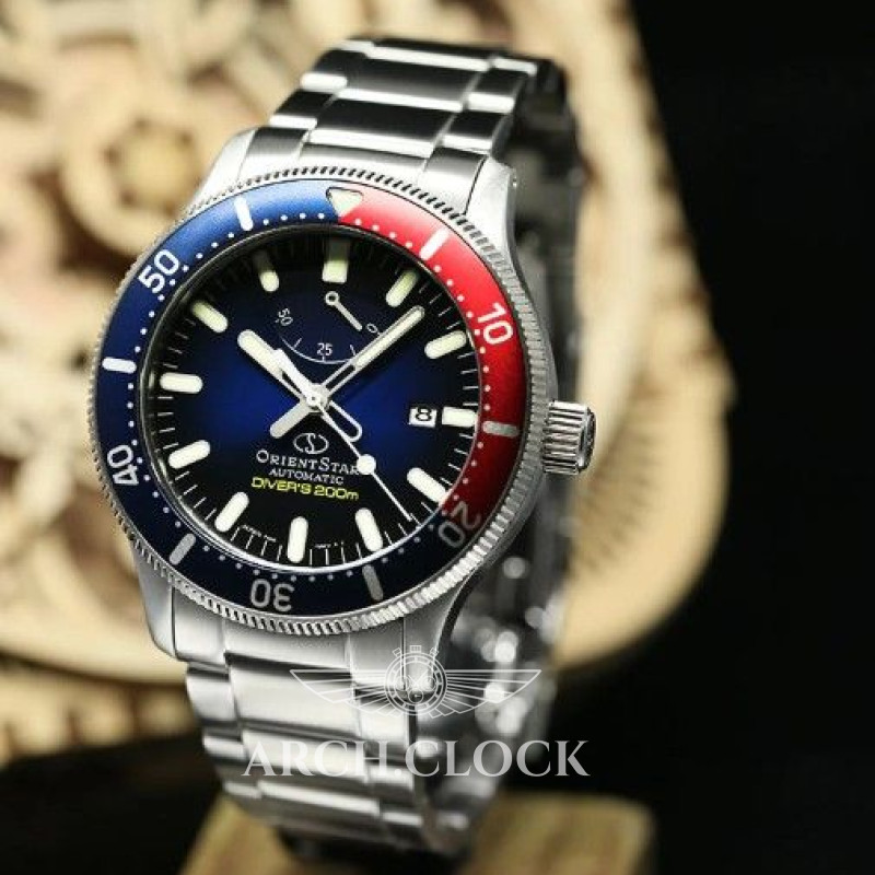 Годинник Orient Star Pepsi RK-AU0306L Diver 200M Automatic, фото 5