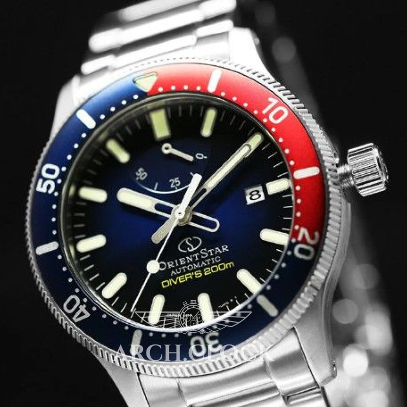 Годинник Orient Star Pepsi RK-AU0306L Diver 200M Automatic, фото 3