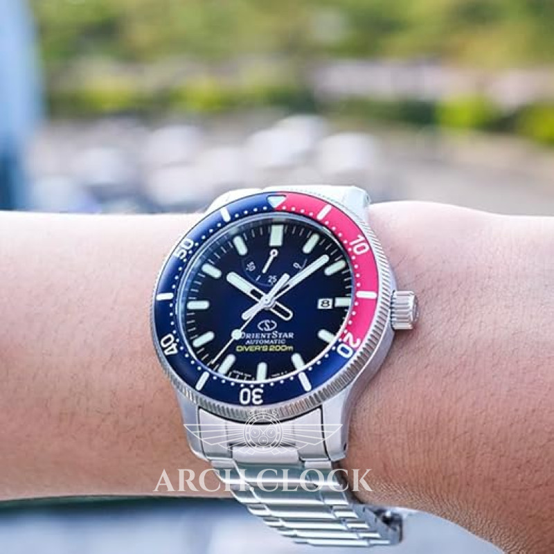 Годинник Orient Star Pepsi RK-AU0306L Diver 200M Automatic, фото 14