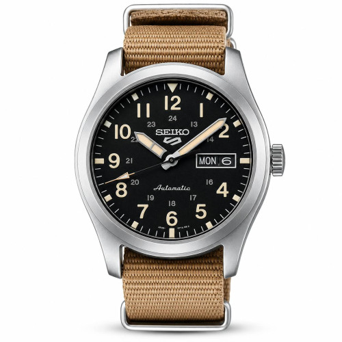 Seiko 5 SRPG35K1 Military Sports Automatic 4R36 100m
