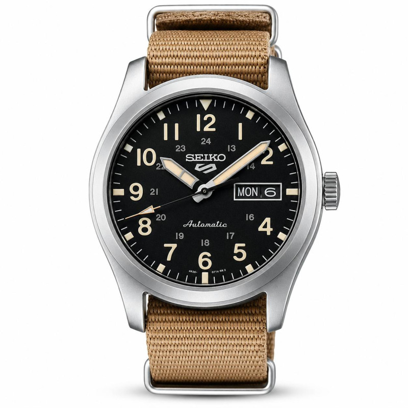 Годинник Seiko 5 SRPG35K1 Military Sports Automatic 4R36 100m, фото 1
