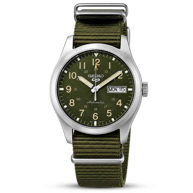 Годинник Seiko 5 SRPG33K1 Military Sports Automatic 4R36 100m, фото 1