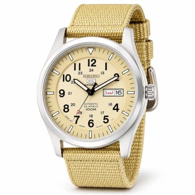 Seiko 5 SNZG07J1 Military Automatic Beige MADE IN JAPAN