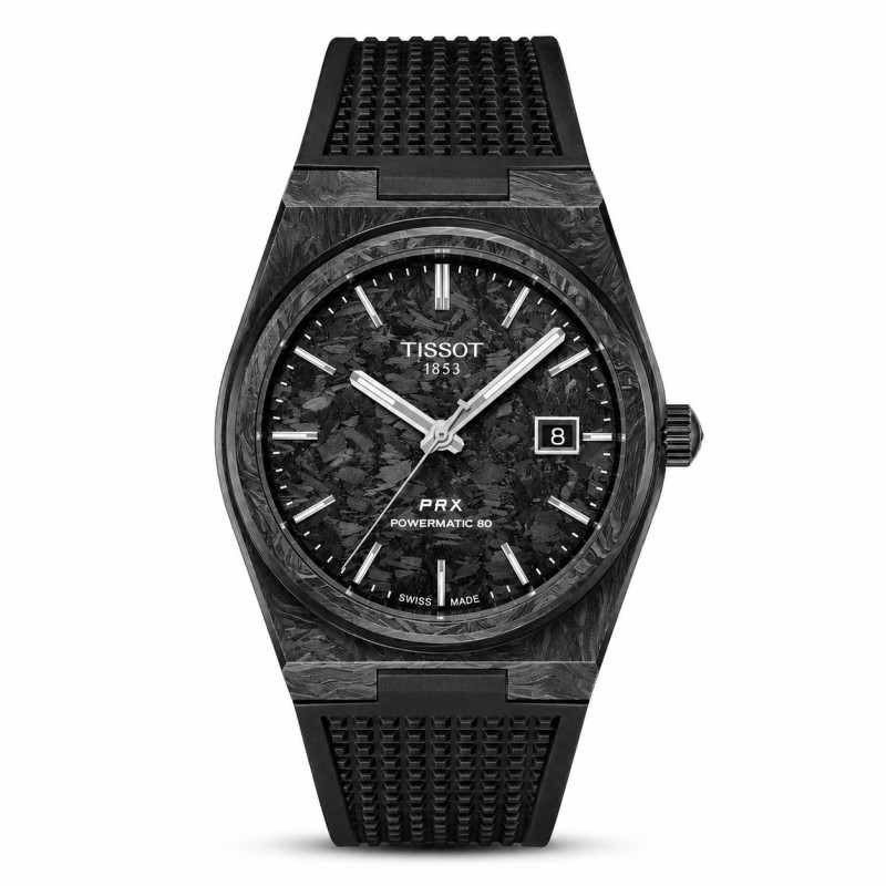 Годинник Tissot PRX T137.907.97.201.00 Carbon Powermatic 80 Limited Edition, фото 1