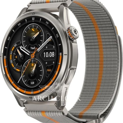 KOSPET 22mm Woven Nylon Sport Loop Strap Silver