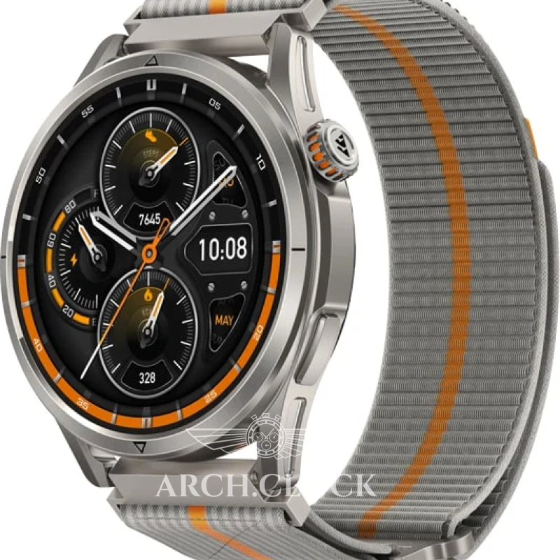 KOSPET 22mm Woven Nylon Sport Loop Strap Silver, фото 2