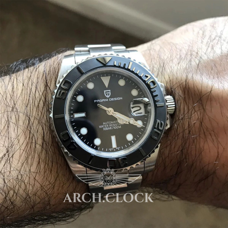 Годинник Pagani Design PD-1651 Yachtmaster Black, фото 6