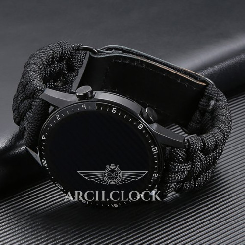 Ремінець Paracord Black 22 мм