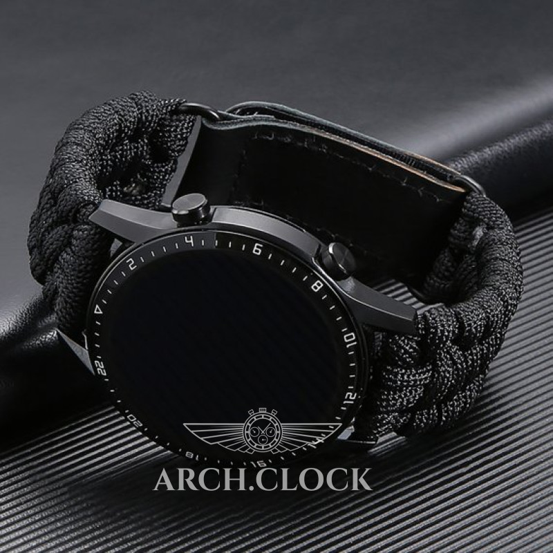 Ремінець Paracord Black 22 мм, фото 3