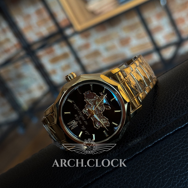 Годинник PATRIOT DimUa GOLD з автопідзаводом, фото 4