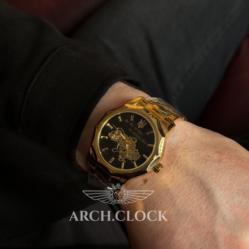 Годинник PATRIOT DimUa GOLD з автопідзаводом, фото 7
