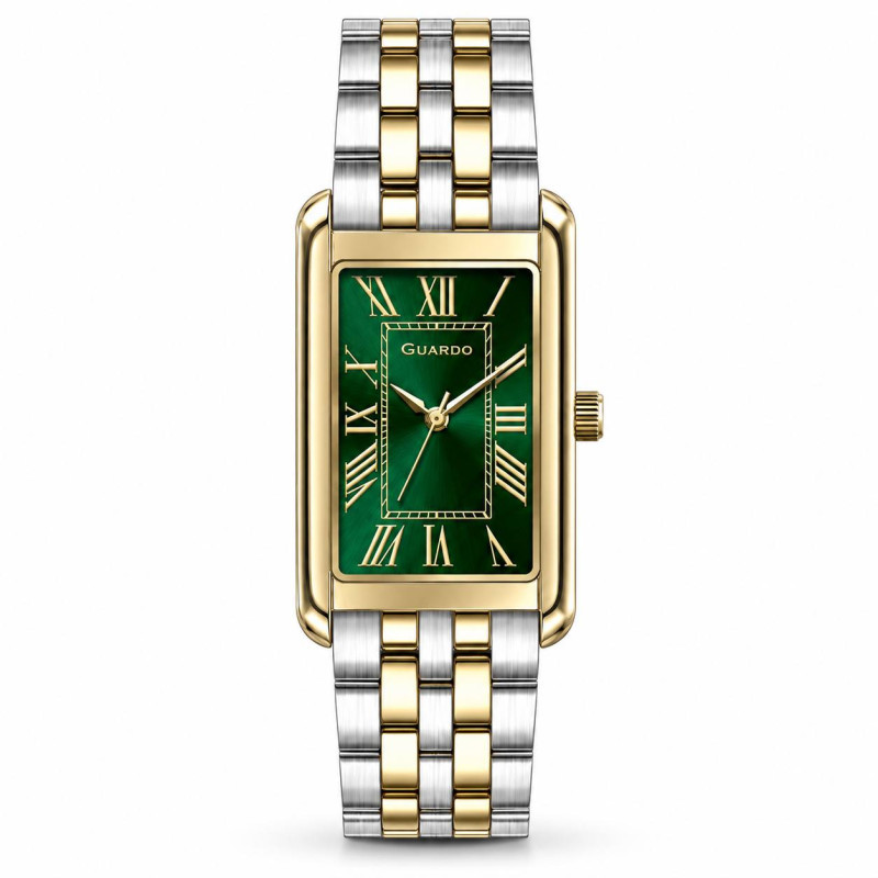 Годинник GUARDO Green Rectangulaire Steel, фото 1