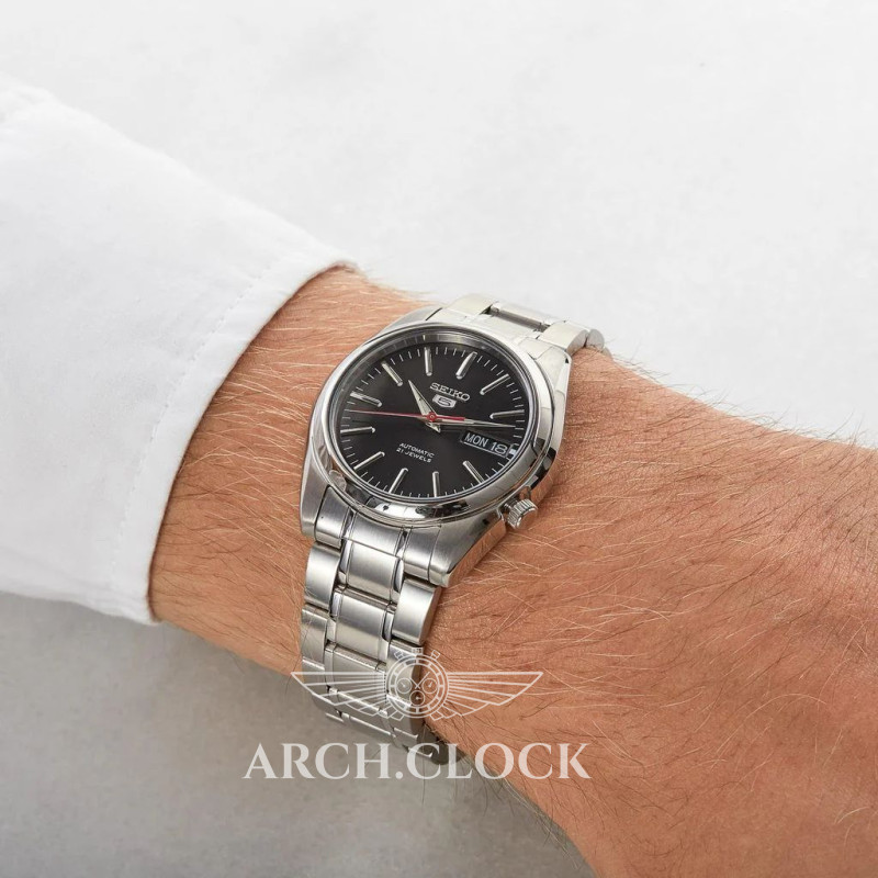 Годинник Seiko 5 SNKL45K1 Automatic Black Dial, фото 12