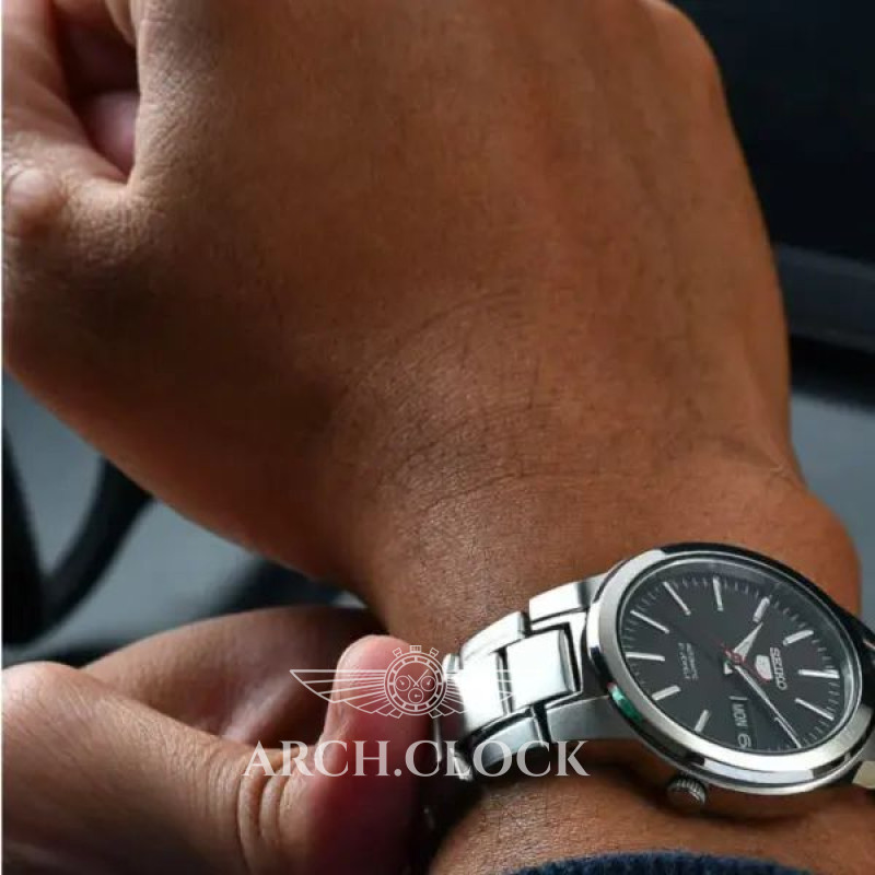 Годинник Seiko 5 SNKL45K1 Automatic Black Dial, фото 20