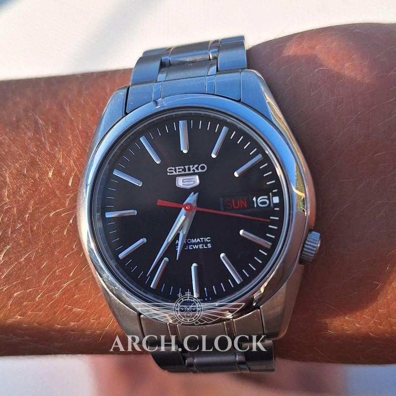 Годинник Seiko 5 SNKL45K1 Automatic Black Dial, фото 13