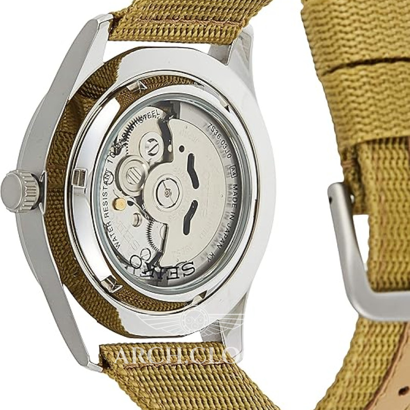 Годинник Seiko 5 SNZG07J1 Military Automatic Beige MADE IN JAPAN, фото 29