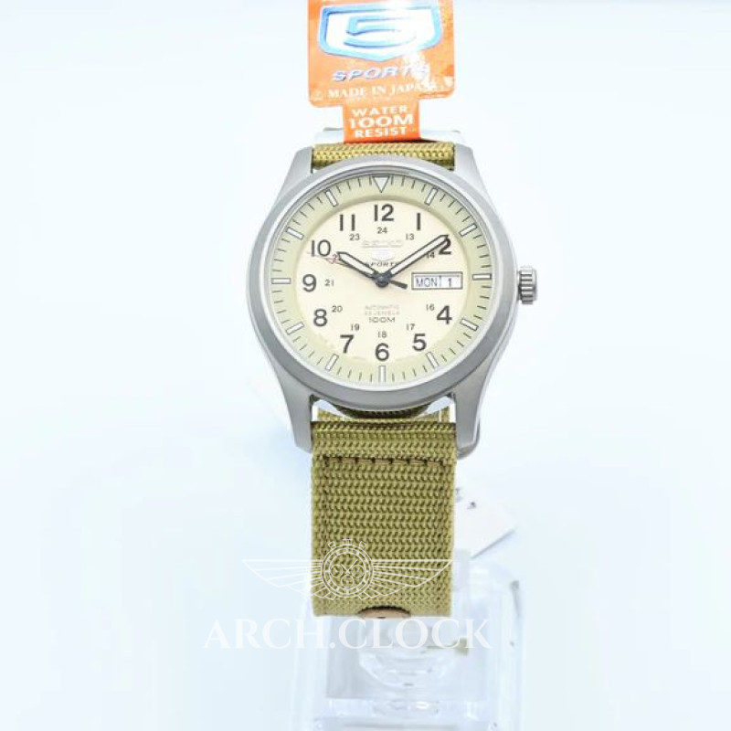 Годинник Seiko 5 SNZG07J1 Military Automatic Beige MADE IN JAPAN, фото 17