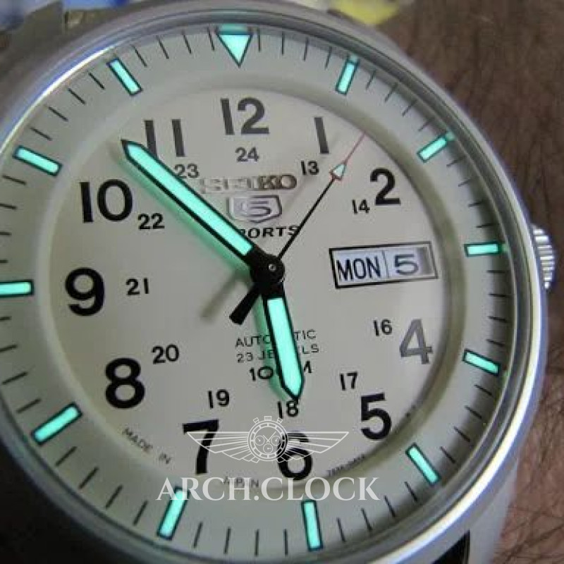 Годинник Seiko 5 SNZG07J1 Military Automatic Beige MADE IN JAPAN, фото 3