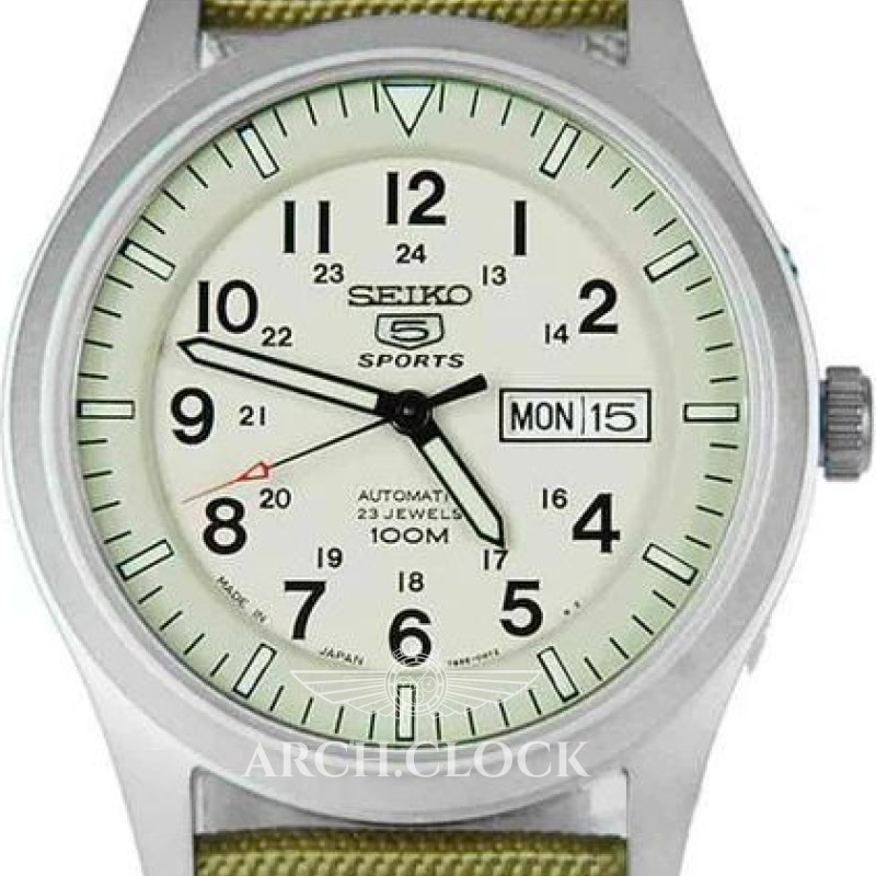 Годинник Seiko 5 SNZG07J1 Military Automatic Beige MADE IN JAPAN, фото 24