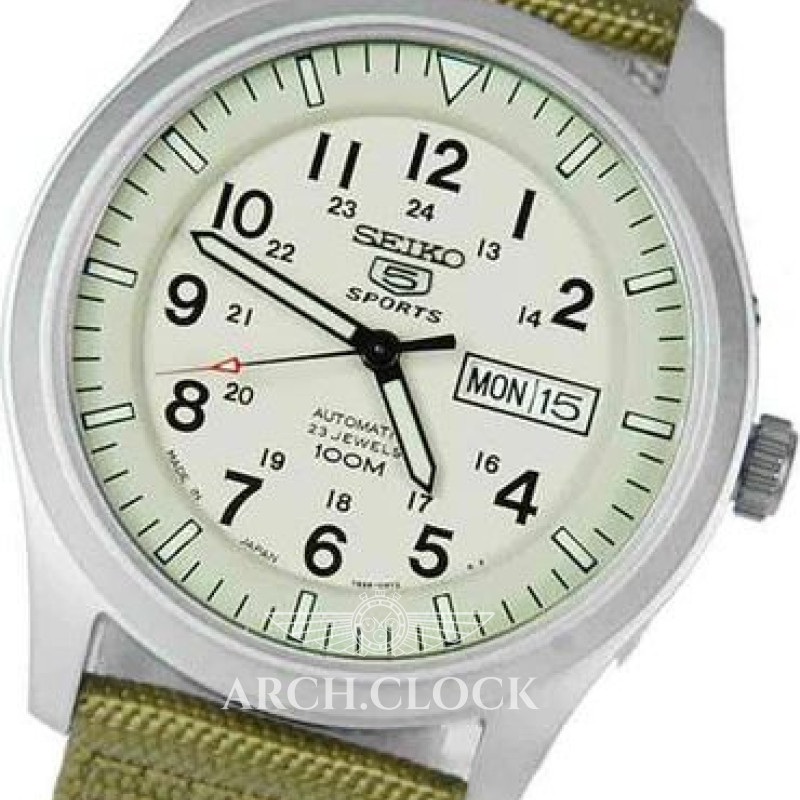 Годинник Seiko 5 SNZG07J1 Military Automatic Beige MADE IN JAPAN, фото 22