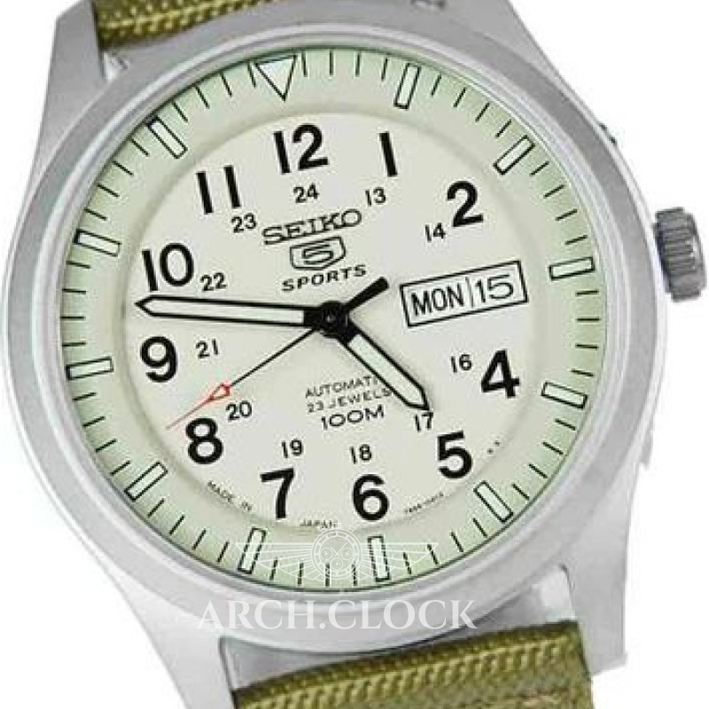 Годинник Seiko 5 SNZG07J1 Military Automatic Beige MADE IN JAPAN, фото 23