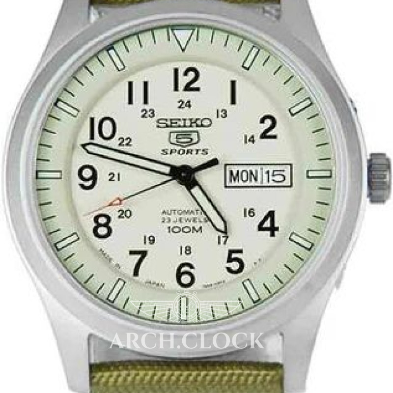 Годинник Seiko 5 SNZG07J1 Military Automatic Beige MADE IN JAPAN, фото 12