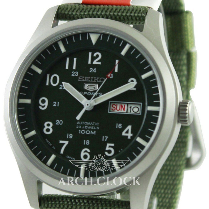 Годинник Seiko 5 SNZG09J1 Military Automatic Green MADE IN JAPAN, фото 21